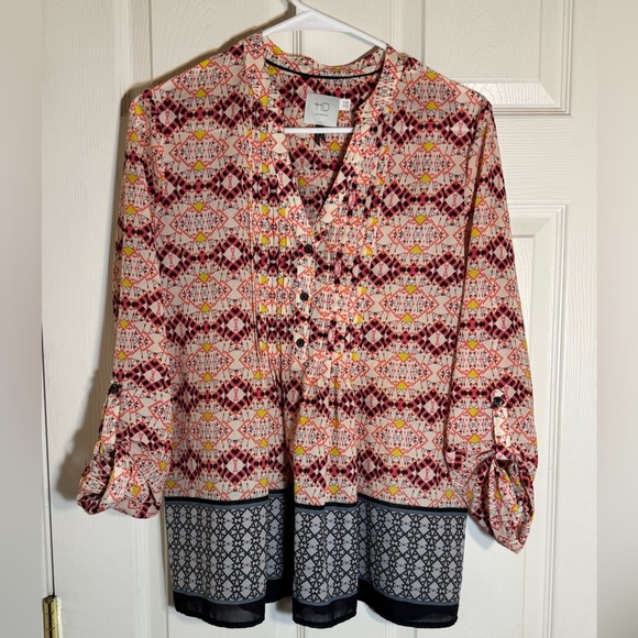 HD in Paris Boho Print Blouse – Size 6 - Picture 1 of 9